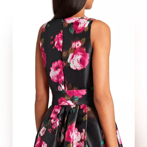 Tahari ASL Floral-Print Jacquard A-Line Dress Size 12 NWOT Tahari ASL Floral-Print Jacquard A-Line Dress Size 12 NWOT